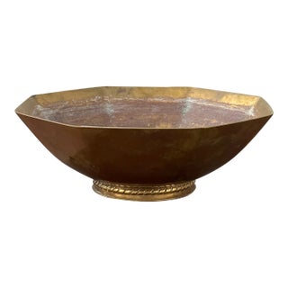 1940s Laurits Christian Eichner Patinated Bronze Bowl For Sale