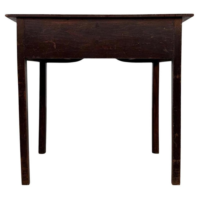 Wood Antique English Oak Writing Table, 1700s For Sale - Image 7 of 12