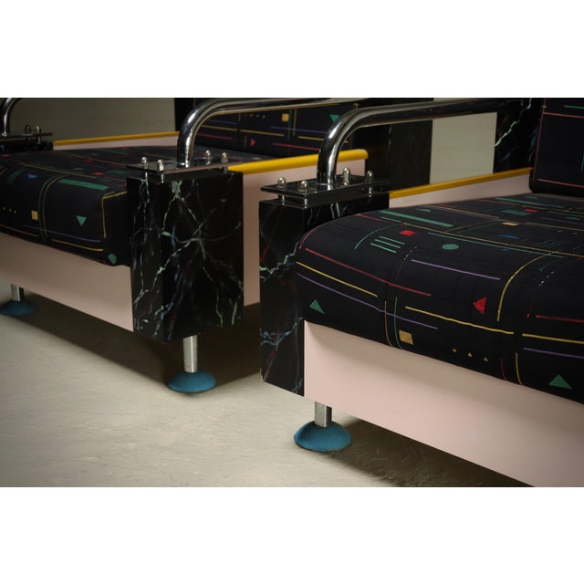 Dutch Lounge Chairs by Wim Hofman, 1980s, Set of 2 For Sale - Image 13 of 16