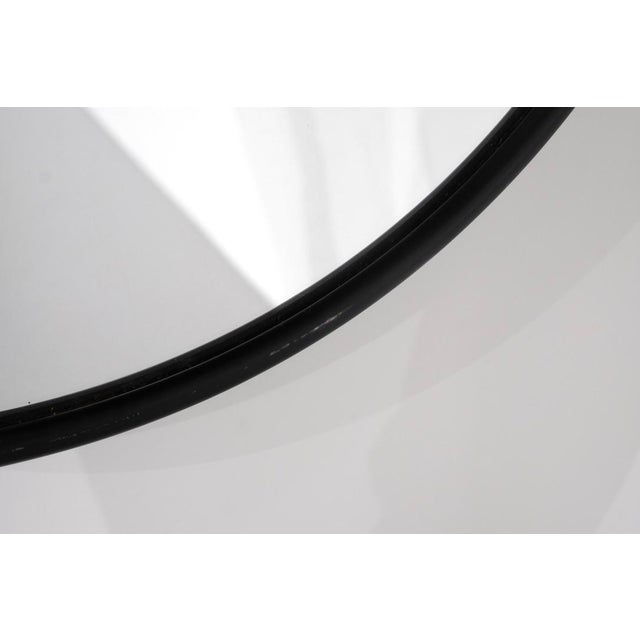 Vintage Round Steel Mirror, Italy, 1970s For Sale - Image 6 of 13