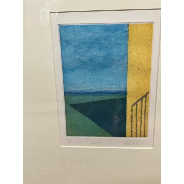 Yellow Artist Proof Naples Lithograph, Signed For Sale - Image 8 of 11
