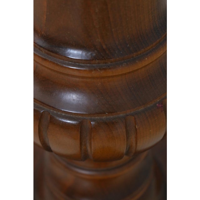 Brass Victorian Style Barley Twist Brass & Marble Coat Rack For Sale - Image 8 of 13
