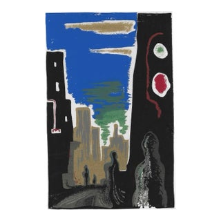1941 Anthony Velonis Cityscape Serigraph For Sale