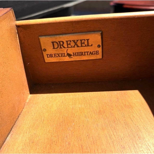 A Vintage Drexel Heritage French Provincial Style Wooden Door Nightstand For Sale In Phoenix - Image 6 of 12