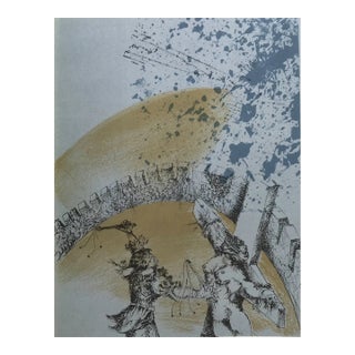 1979 Luc Simon Original Lithograph Untitled 2 For Sale