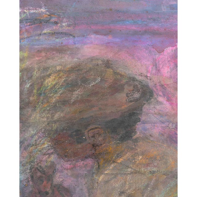 Blue David Koloane Untitled Mixed Media on Canvas, 1995 For Sale - Image 8 of 10