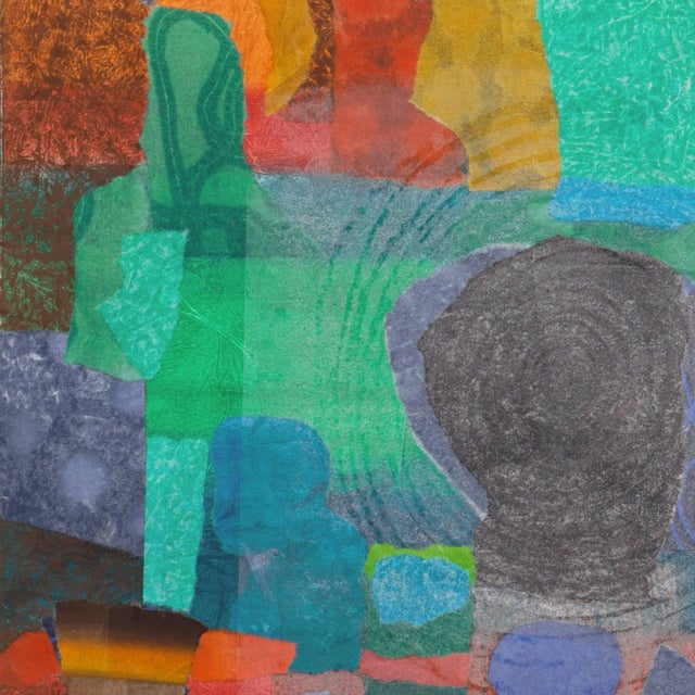 'View of Crete' by Douglas McClellan, 1988; Abstract Monotype, California Artist, Sfmoma, Lacma and Metropolitan Museum For Sale - Image 10 of 12