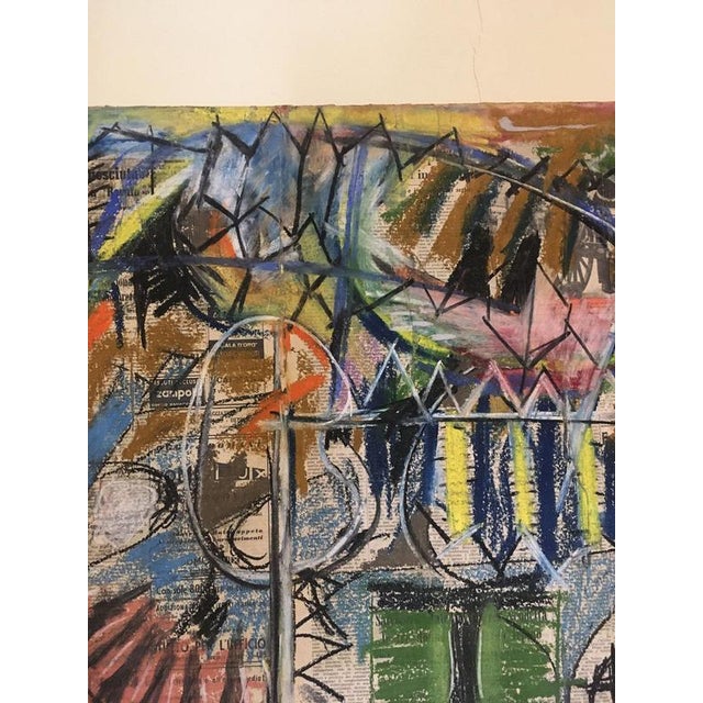 Ermete Lancini, Abstract Collage, 1960s, Mixed Media For Sale - Image 8 of 18