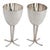 Pair of Mid Century Modernist Sterling Silver Goblets Joe Reyes Apodaca Oregon, 1985 For Sale - Image 4 of 12