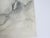 Mid 20th century pencil on paper abstract drawing by Naomi Boretz (1935–2023) American. Signed lower right corner and on...