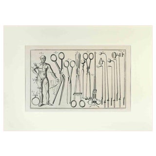 Lorenz Heister, Surgical Instruments, Etching, 1750 For Sale