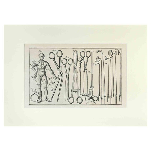 Lorenz Heister, Surgical Instruments, Etching, 1750 For Sale