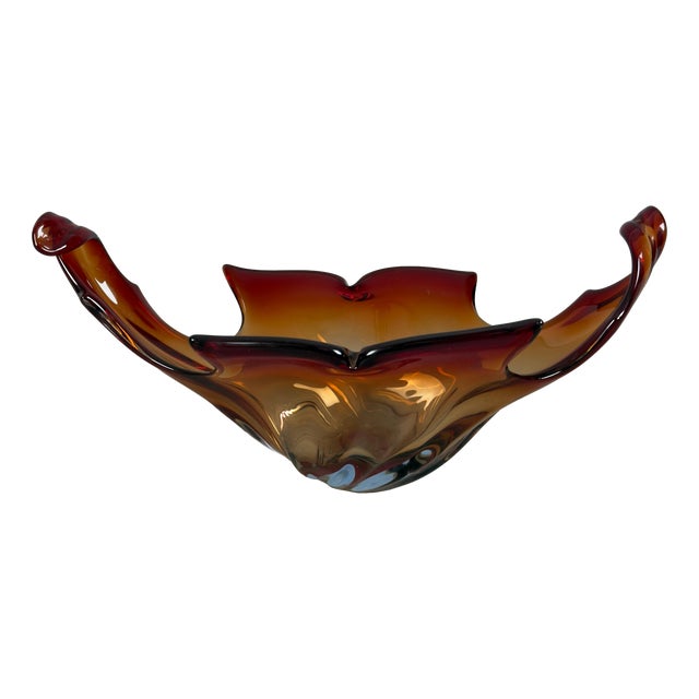 Sommerso Murano Glass Centerpiece, 1970s For Sale