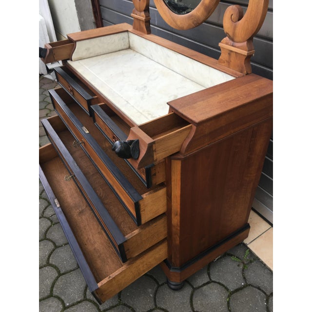 19th Century Walnut and Marble Dressing Table For Sale - Image 14 of 18