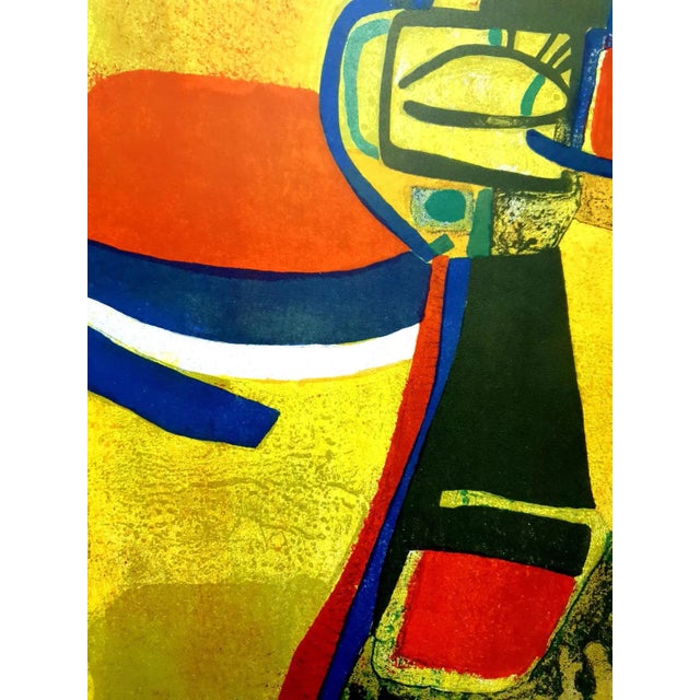 Wood Maurice Estève - Composition - Original Lithograph 1965 For Sale - Image 7 of 9
