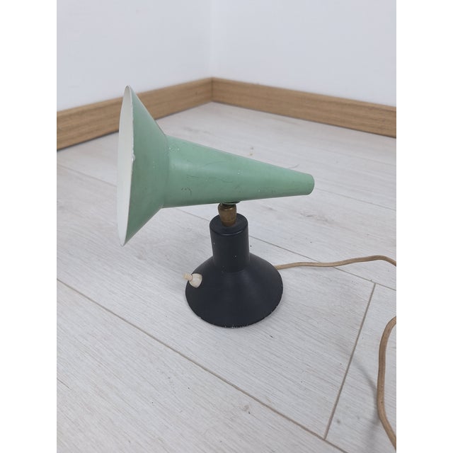 Wall Light in Aluminum and Elongated Green Cone by Stilnovo, 1950s For Sale - Image 14 of 14