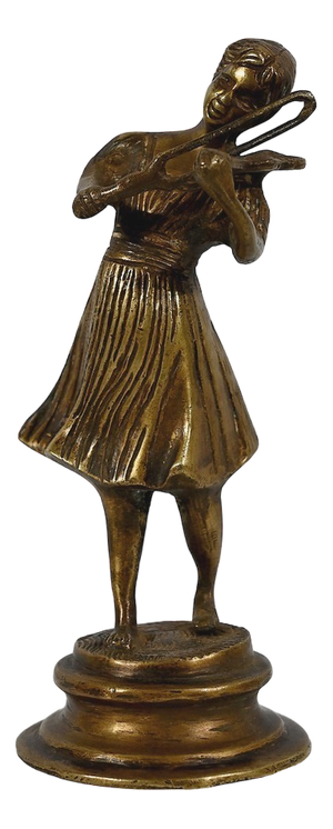 Bronze Violinist Sculpture, Late 19th Century
