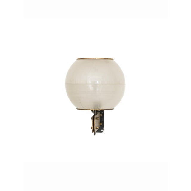 Feltre Brass Wall Lamps with Fresnel Glass for Greco, 1950s, Set of 2 For Sale - Image 4 of 18