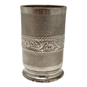 1990s Vintage Silver-Tone Metal Cup