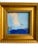 Abstract "Blue Scene" 2026 Framed Mini Painting by Jessalin Beutler For Sale - Image 3 of 3