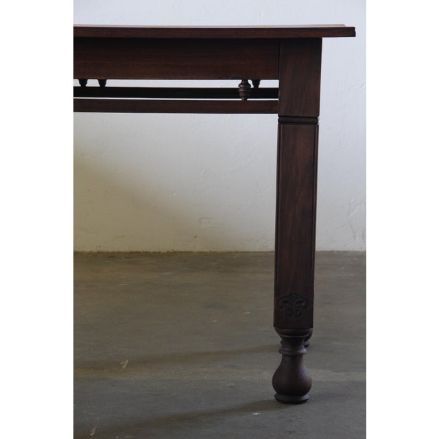 Boho Chic Vintage Danish Oak Farmhouse Table, 1900 For Sale - Image 3 of 17