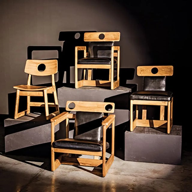 Wood NOIR Buraco Chair, Teak For Sale - Image 7 of 7