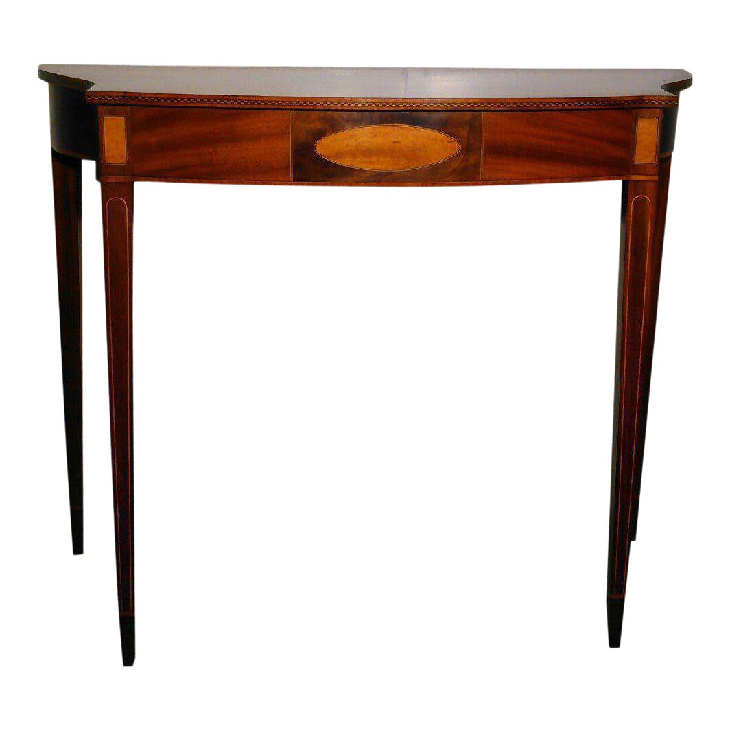 20th Century American Classical Mahogany Foyer Console Table