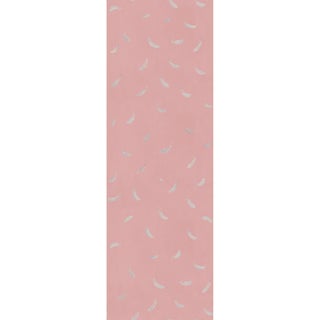 Large Scale, Feathers (var. 2) Wallpaper by Paule Marrot in Pink For Sale