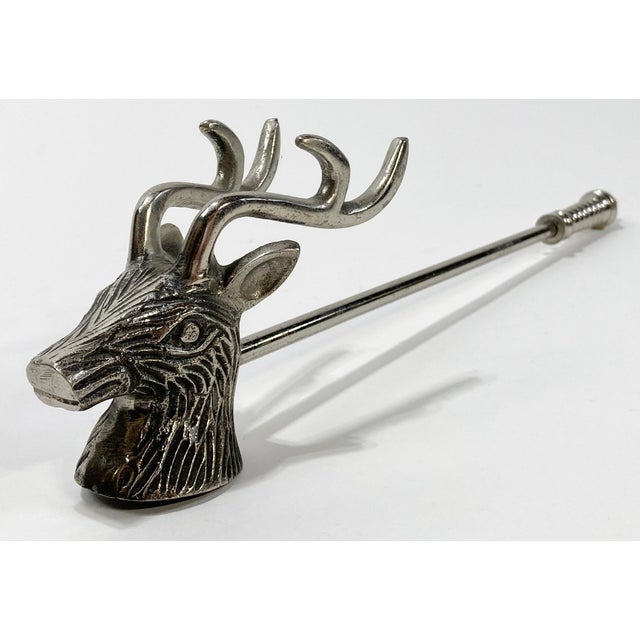 Figurative Vintage Silver Deer Candle Snuffer For Sale - Image 3 of 7