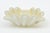 This beautiful vintage Italian Murano large glass bowl is opalescent with gold aventurine. It has a clam shell design and...