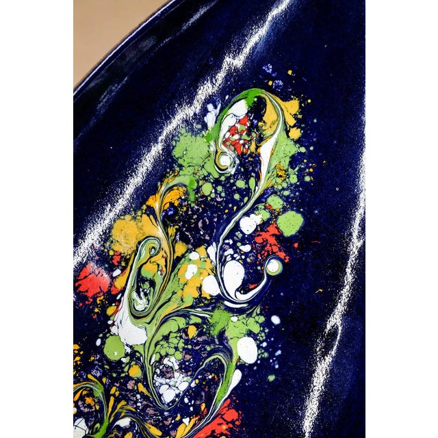 Mid-Century Modern Enameled Copper Bowl from Fischland, 1950s For Sale - Image 3 of 9