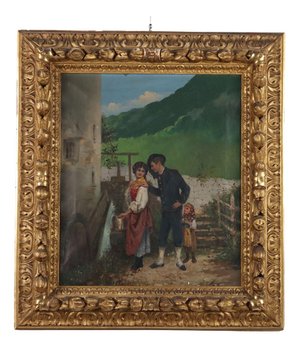 A. Brusomini Maccari, Figurative Scene, 1800s, Oil Painting