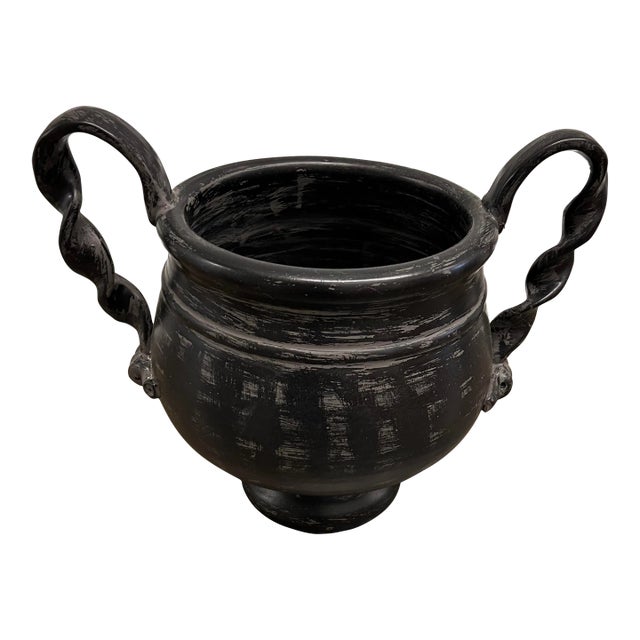Black Handled Vase For Sale