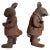 Brown Iron Garden Figures, 1950s, Set of 2 For Sale - Image 8 of 8