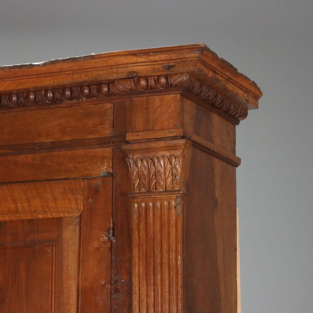 Large Two-Body Cabinet in Walnut For Sale - Image 4 of 14