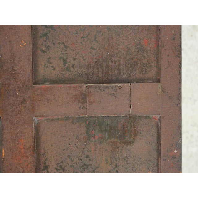 Mid 20th Century Reclaimed European Brown Metal Vault Unit For Sale - Image 9 of 12