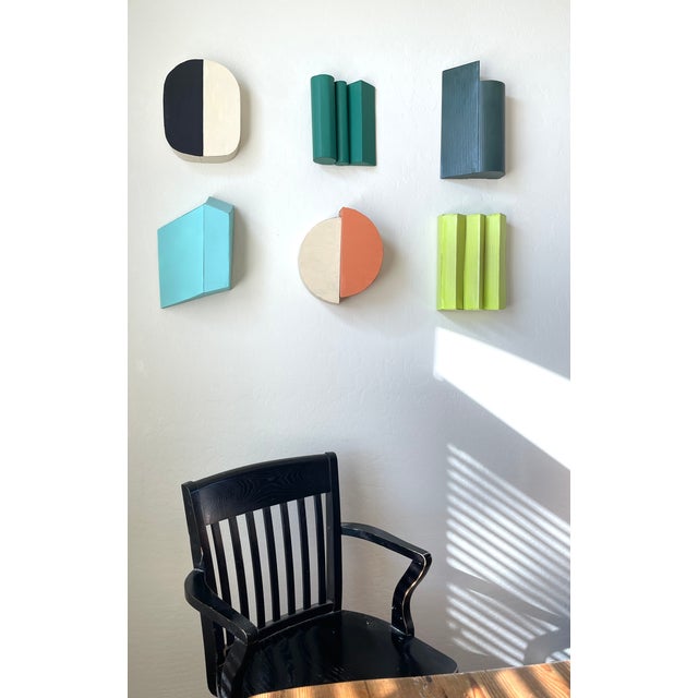 Cream Cardboard Sculpture With Black and Cream For Sale - Image 8 of 9