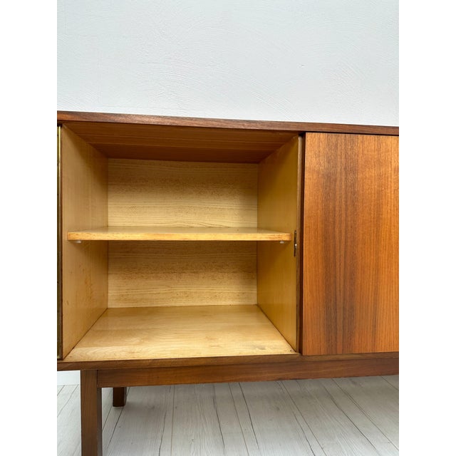 Large Vintage Minimalistic Walnut Sideboard, 1960s For Sale - Image 13 of 15