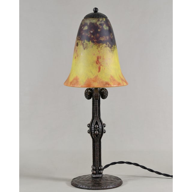 Art Deco French Art Deco Table Lamp by Daum - 1920s France For Sale - Image 3 of 8