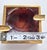 Metal Mid Century Mod Ash Tray Trinket Dish 1950's Amber Onyx and Brass For Sale - Image 7 of 7