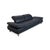 Blue Leather Rivoli Three-Seater and Two-Seater Sofas with Manual Function from Koinor, Set of 2 For Sale - Image 9 of 18