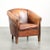 Vintage Sheepskin Club Armchair with Black Piping For Sale - Image 16 of 16