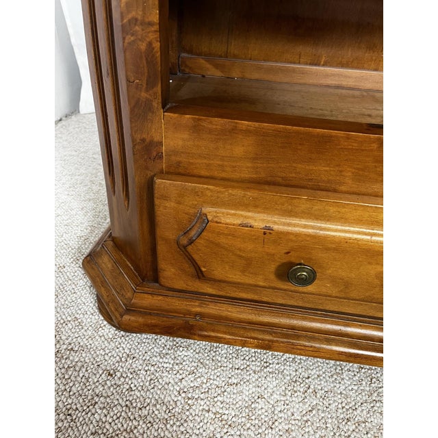 Vintage French Open Bookcase in Cherry Wood, 1950 For Sale - Image 11 of 15