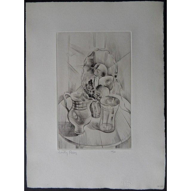 Emilia "Mily" Possoz (1888-1967) Still Life with Fruit Original etching Signed in pencil Limited edition of 30 copies (the...