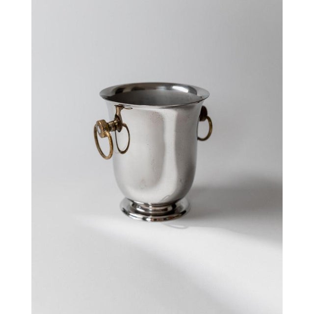 Vintage Silver-Plated Wine Cooler from Jean Couzon, 1980s For Sale - Image 11 of 11