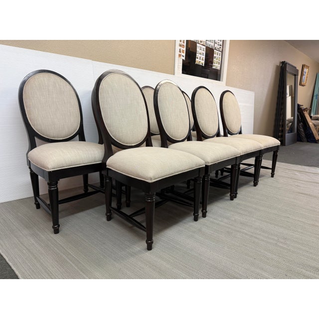 2000 - 2009 Alexandre Furniture Co. Louis XVI Style Dining Chairs, Set of Eight For Sale - Image 5 of 13