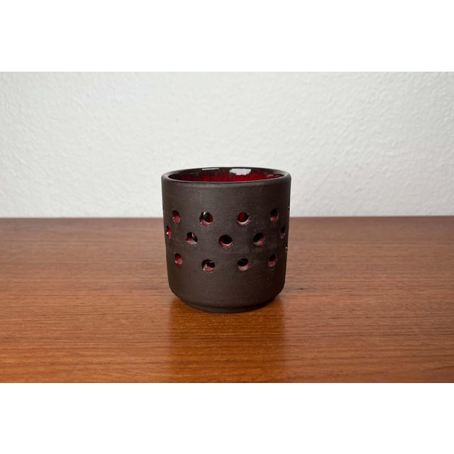 Mid-Century Modern Danish Studio Pottery Candleholder from Lehmann Pottery, 1960s For Sale - Image 12 of 18