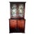 Antique Georgian Mahogony 13 Glass Pane Stepback Display Cupboard For Sale