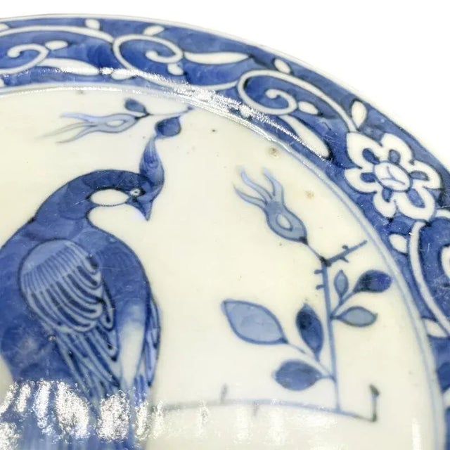Japanese Japanese Meiji Seto Porcelain Blue and White Covered Box For Sale - Image 3 of 3