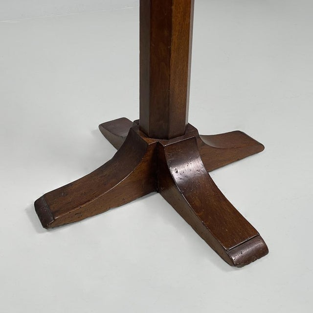 Italian Wooden Round Dining Table, 1930s For Sale - Image 15 of 17